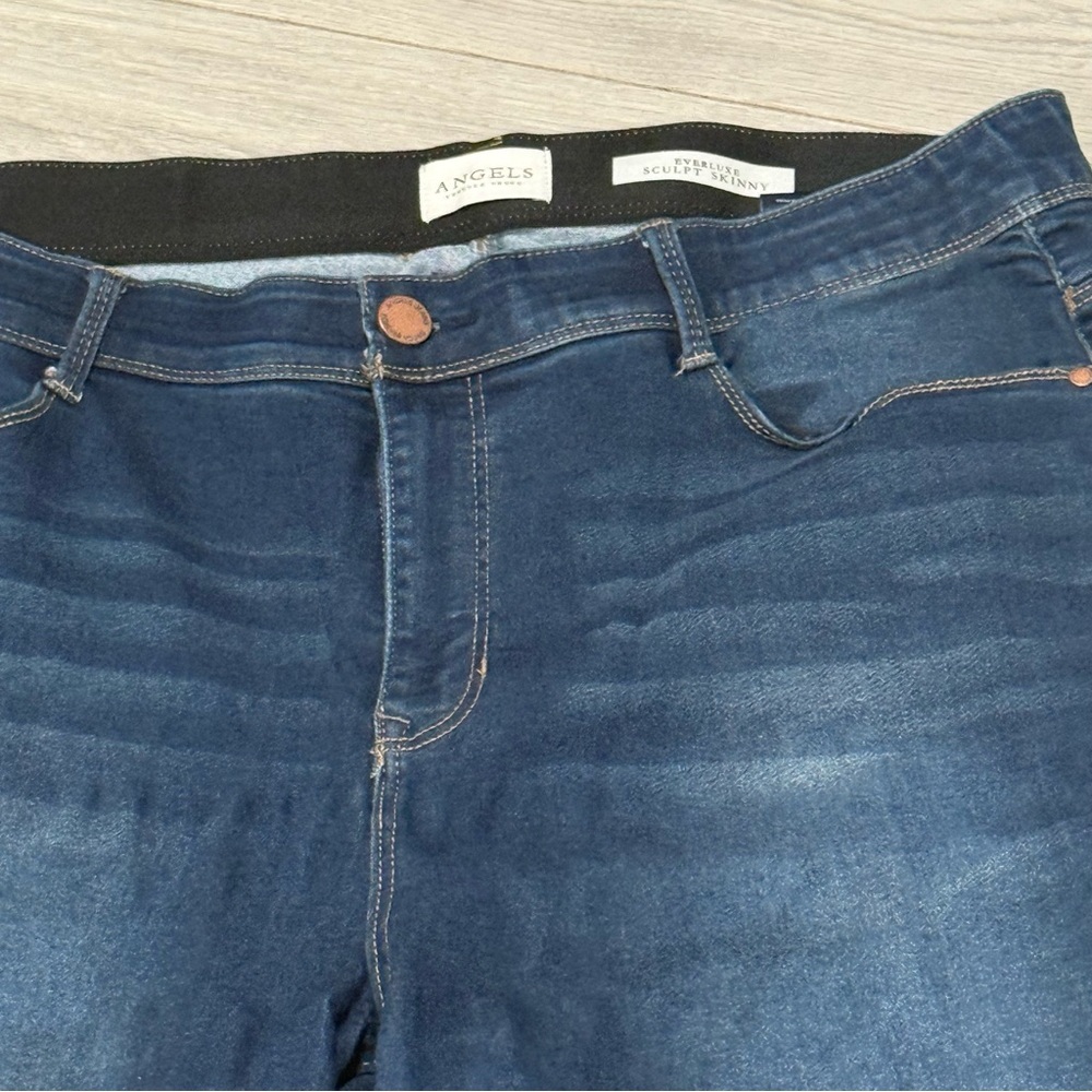 Angels Everluxe Sculpt Skinny Jeans size 16W Stretch waist comfort - Picture 3 of 11